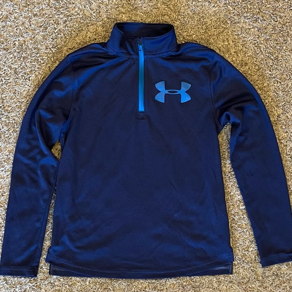 Boys Under Armour Long Sleeve 1/4 Zip, Youth M